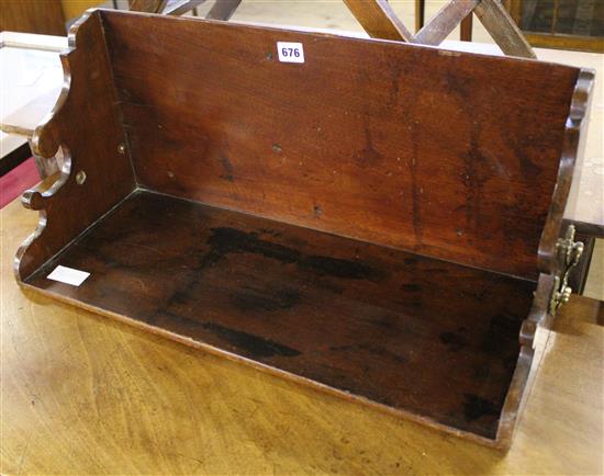 Mahogany box shelf